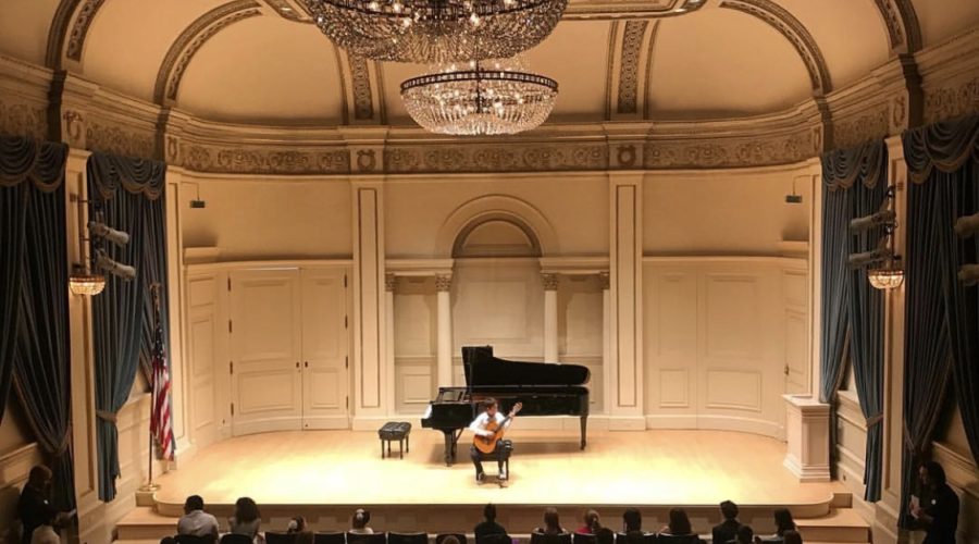DalMaestro Student Performing at Weill Hall at Carnegie Hall