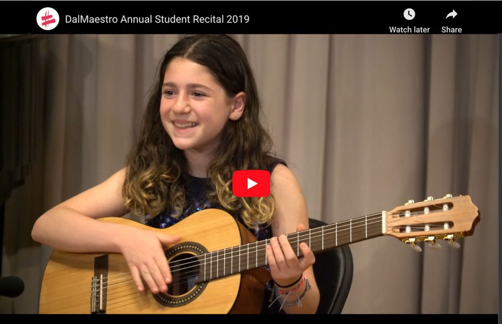 A Student at our 2019 Annual Recital