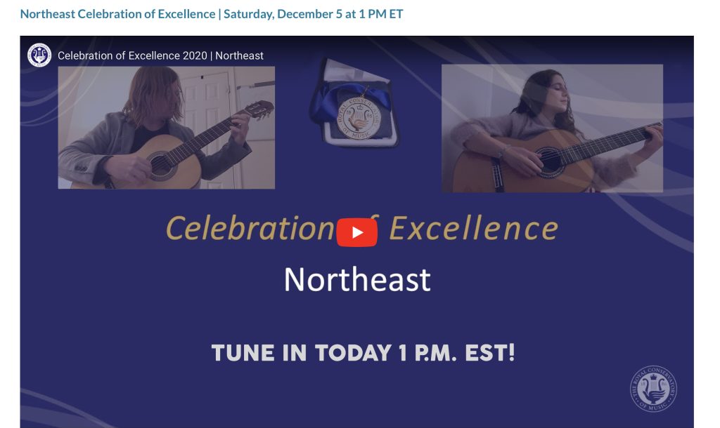 RCM 2020 Annnual Celebration of Excellence Virtual Recital