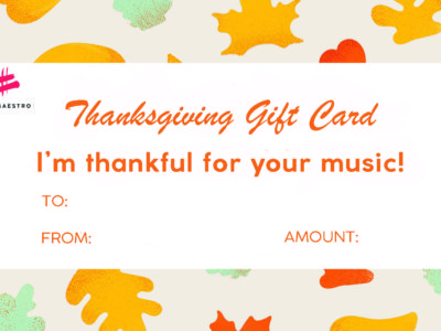 Thanksgiving Gift Card